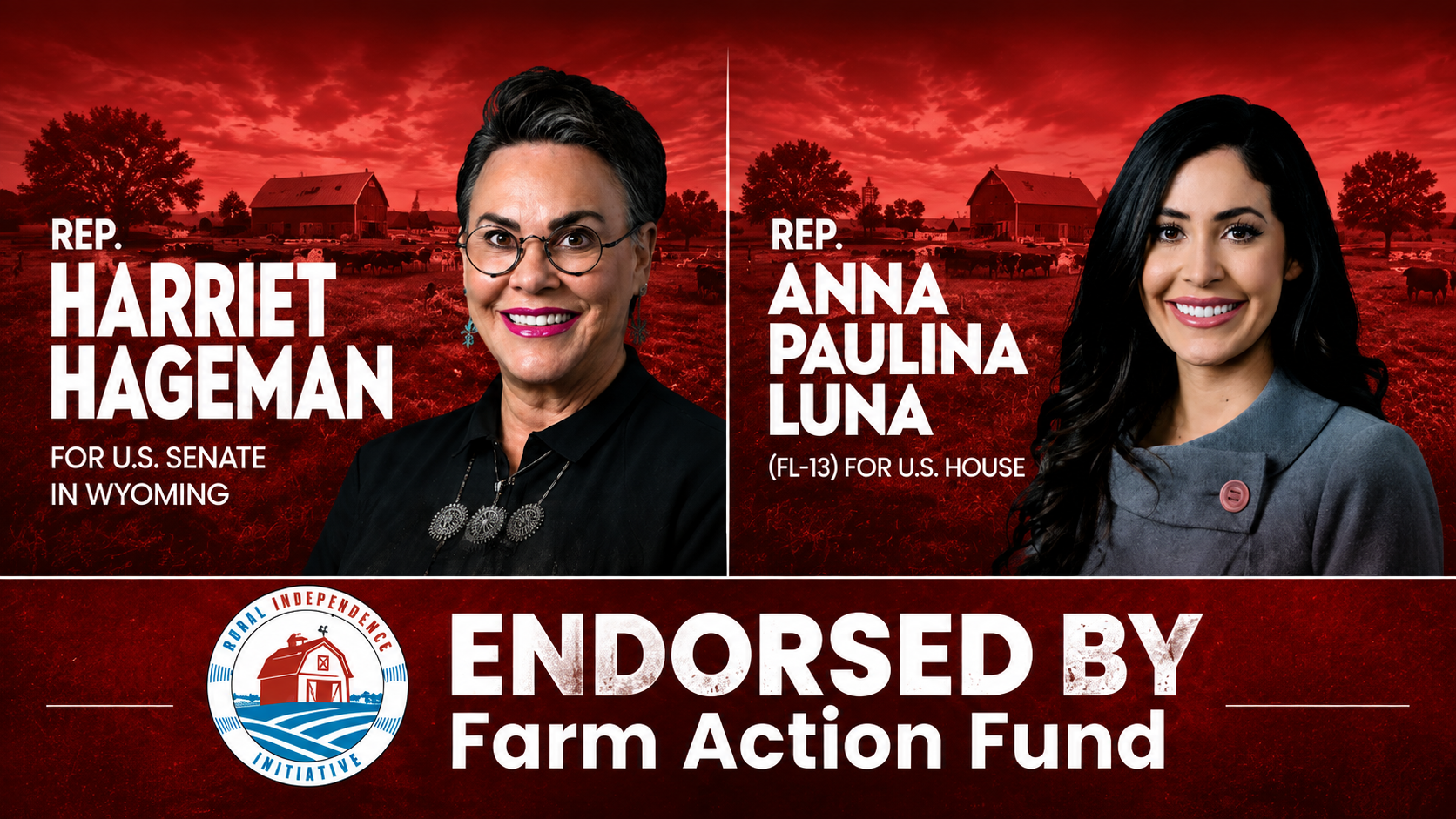  Farm Action Fund Congratulates Endorsees Anna Paulina Luna and Harriet Hageman for Primary Victories